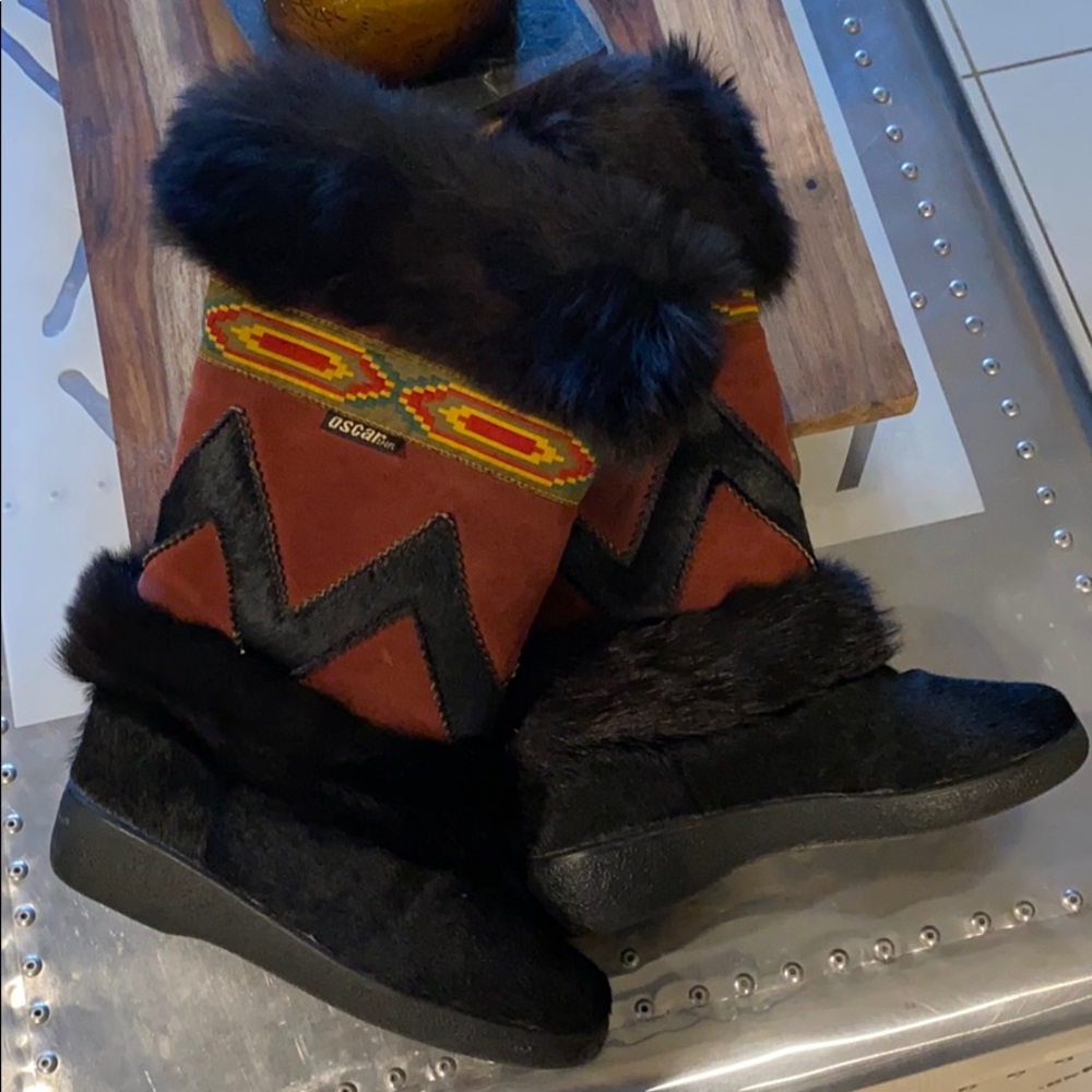 Oscar tiaga size 35 fur winter boot